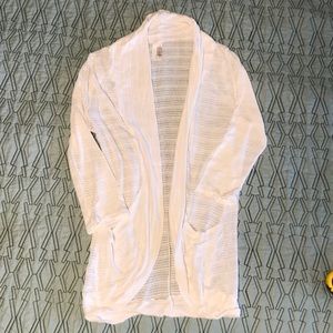 White circle cardigan